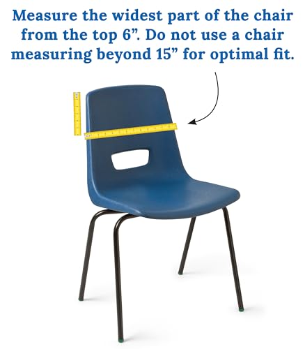 Carson Dellosa Chair Pockets for Classroom, Blue & Red, 6-Pack