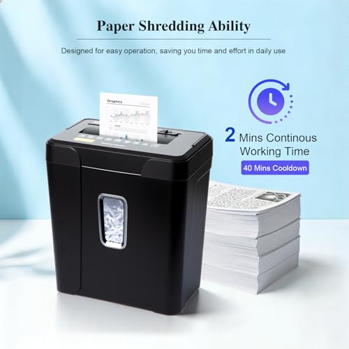 Wingwise Paper Shredder for Home Office Use, 14 Sheets Heavy Duty Shredder