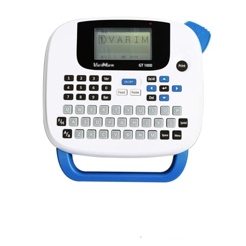 WERTGHJ Portable Label Printer Maker Thermal Transfer 203dpi 6-14mm Mini Machine with Keyboard