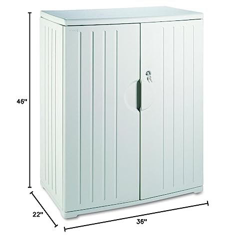 Iceberg Rough n Ready Storage Cabinet, 46", Platinum