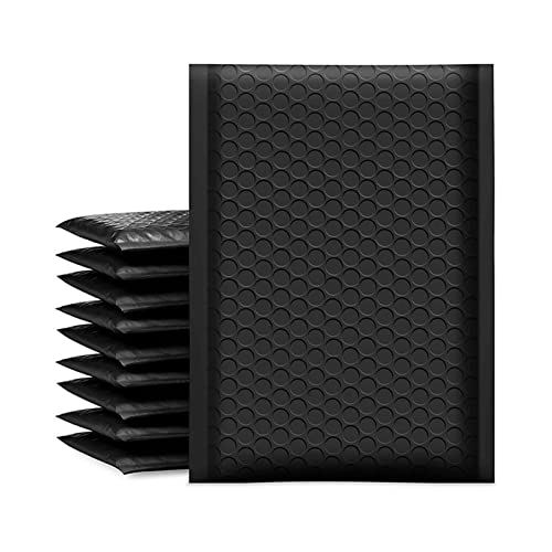Sxzqjybb Padded envelopes,Bubble envelopes, 10 Pieces of Mailing Foam Cushion Envelopes for Mailing(Black,18 * 23cm)