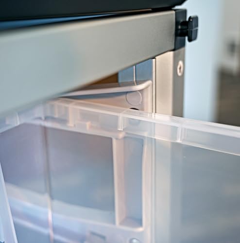 LUXOR MBS-STR-21-12S Modular Classroom Storage Cabinet - 2 Side-by-Side modules with 12 Small Bins