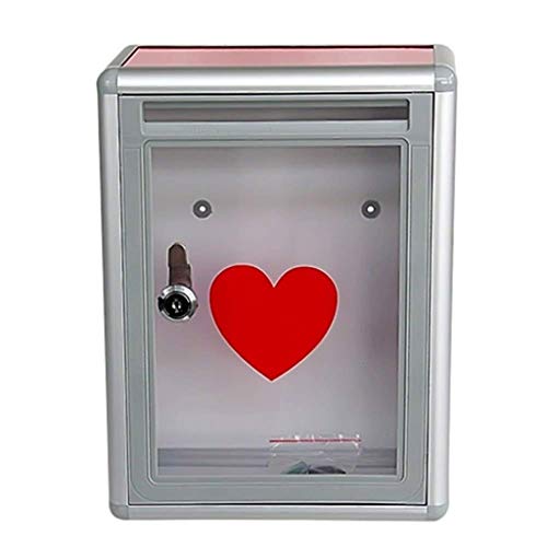 Transparent Mailbox - Donation Box Suggestion Box Letter Box （21.5 * 10.5 * 28.5cm）