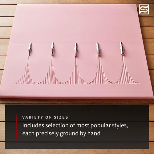 Speedball Linoleum Cutter Kit, 2-Handle Tool Set, Includes 6 Professional Linocut Carving Blades, Made in USA