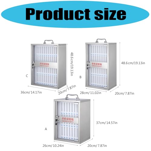 YUSHENYI Multifunctional Wall Mount Phone Holder Locking Mechanism Ensures and Saves Space in Educational Institutions Wall Safe