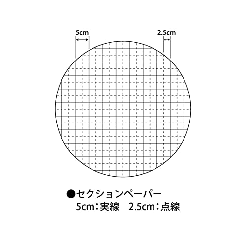 エヒメ紙工 ゴークラ マス目入模造紙#70 セクションペーパー SEC-1150 788×1091mm 50枚巻 アサギ