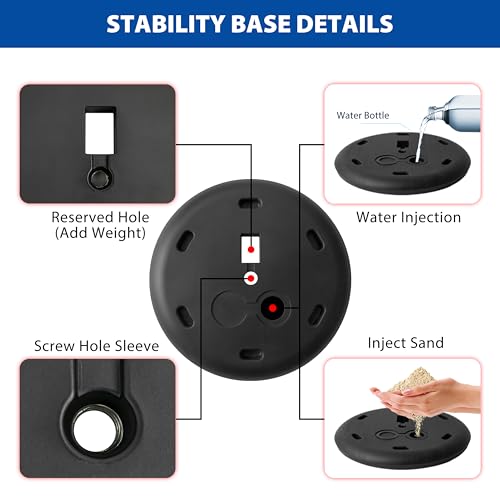 VAIIGO 4Pack 8.5x11 Sign Stand - Adjustable Floor Standing Sign Holder
