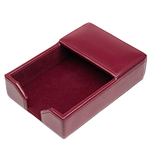 Burgundy Blue Bonded Leather 4" x 6" Memo Holder