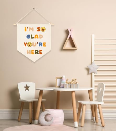 1/3/10Pcs Blank Wall Canvas Banners - Blank Pennant Flag Banner& Wooden Dowel &Unbound String - Decorative DIY Wall Decor,Wedding, Graduation,Space,Corner, Classroom Decor,Meaningful DIY Gift
