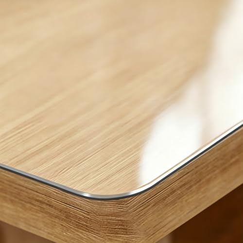 ACFBGFV Transparent 38 x68 in 3mm Small Office Desk Blotter Mat Clear Plastic Table Protector Cover Pad PVC Surface Proection Mat Pad Anti Scratch Table Mat Table Protector Waterproof Easy Clean