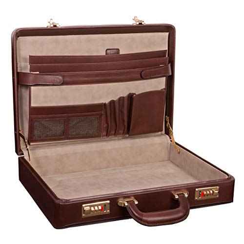 McKleinUSA DALEY, Leather 3.5" Attaché Briefcase