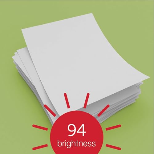 Office Depot® Brand Multiuse Paper, Letter Paper Size, 94 Brightness, 20 Lb, White, 500 Sheets Per Ream, Case Of 8 Reams