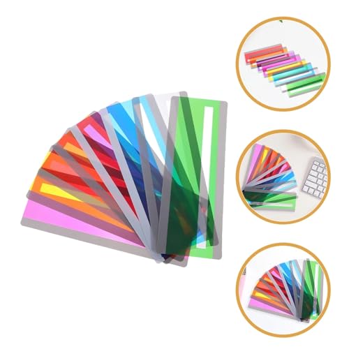 Dyslexia Reading Tools 32pcs Reading Guide Strips Colored Bookmarks Easy Use Any Page Improves Comprehension Retention Saves Time Bookmark Strip