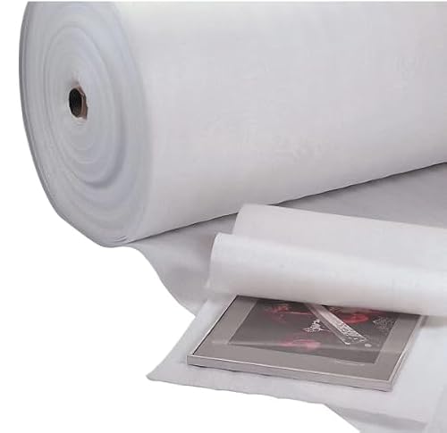 24" Wide x 175' Long 1/8" Thick Packing Foam Roll, Perforated, In Box For Shipping, Packing, Moving, and Storage; Moisture Repellent