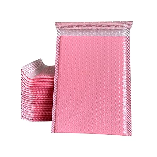 CFFQDQUANB Postal Bags Bubble Envelopes Mixed Parcel Bags Colored Bubble 50 pcs Mailer Self Seal(Pink,11 * 15cm)