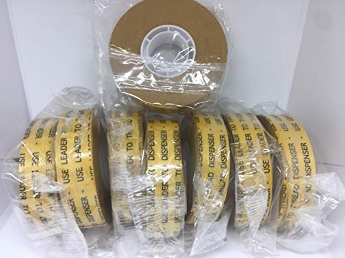 ALLTAPESDEPOT ATG Transfer Gun Double Side Refill Tapes, Reverse Wound Adhesive Transfer Tape Acid Free Gold Paper Liner ATG-7502, 3/4" X 36YD Pack of 48