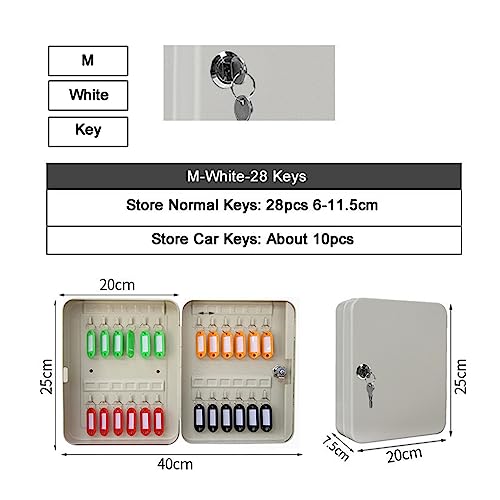 HGIYA Key Lock Box Safe Storage Waterproof Organizer Secret Cabinet Outdoor Combination Multi Classification Office Factory Store