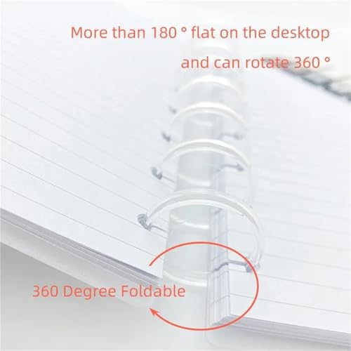 1000pcs Plastic Loose Leaf Binder Rings for Office School Supplies