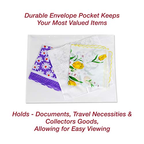 EnvyPak Clear Booklet Envelopes, 10.25 x 13.25 Inches, 4.5 Mil Heavy Duty Polypropylene, Permanent Peel & Stick Closure, Fits 9.25 x 12.25 Inserts, Made in USA (500)