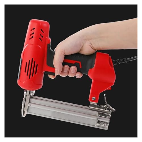 Oil-Free Pneumatic Staple Gun Heavy-Duty Stapler 2600W F30 Electric Nail Gun Woodworking Frame Stapler Furniture Construction Nail Gun Electric Tools 220V Electric Nail Gun