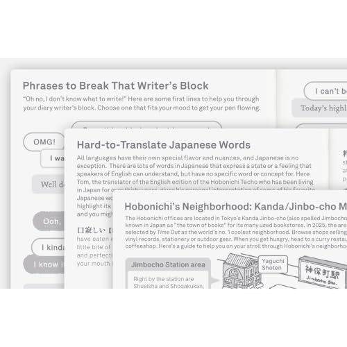 Hobonichi Techo 2027 Original Book – A6, English, Daily, January Start, Monday Start, Planner