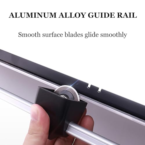 Acivirdde A2 Rotary Trimmer with Magnetic Ruler, Cuts Up to 10 Sheets, and Clear Cutting Guides for Scrapbooking and Craft Projects