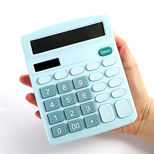 TEOYETTSF Digital Scientific Calculator 12-Digit Desk Solar Calculator Financial Business Accounting Tool(E)