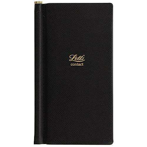 LETTS let's address book slim legacy black 090056