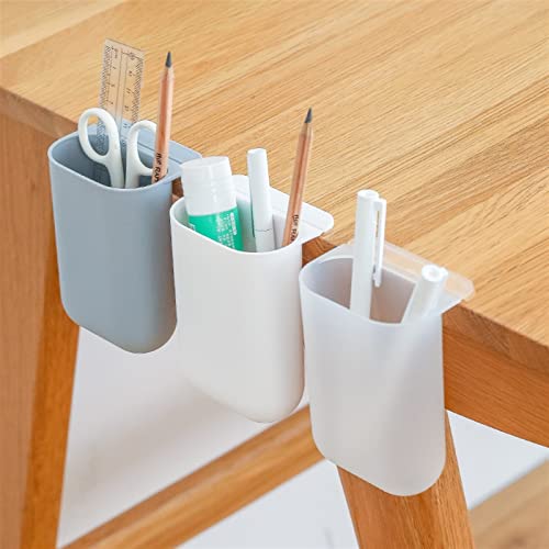Under Bed Storage Large Capacity Desk Pen Holder Stationery Storage Box Desktop Pencil Storage Box School Office Organizer Student Home Supplies (Color : Blue) (Blue)