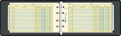 Rediform RED63453 4-Ring Ledger Outfit - Includes 100 Mini-Ledger Debit-Credit-Balance Sheets