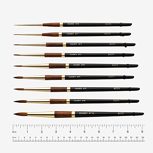 Isabey Vintage Kolinsky Sable Brush - Round, Size 10