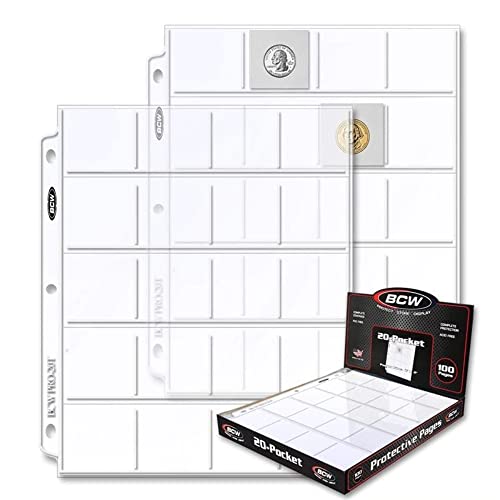 BCW Pro 20-Pocket Page Box, 100 Count