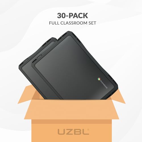 UZBL Air Hard Shell Case for Lenovo Chromebook 300e Gen 4, Student-Proof K-12 Protective Clear Cover (30-Pack)
