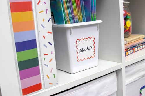 Teacher Created Resources White Plastic Book Bin 6-Pack (TCR2088564)
