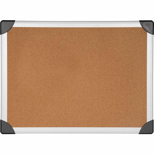Lorell 19193 Cork Board, 6-Ft x4-Ft, Aluminum, Silver/Brown