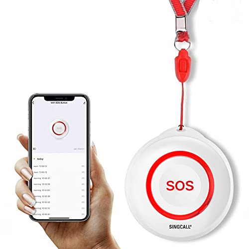 SINGCALL Tuya WiFi Smart SOS Panic Button Alert Emergency Caregiver Pager