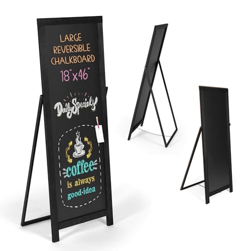 Ilyapa A Frame Chalk Board Easel Sign 46x18 in - Sandwich Signs Outdoor
