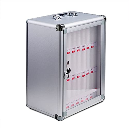 USZWBY Cell Mobile Phone Safe 60 Slots Metal Mobile Phone Management Box Transparent Portable Wall Mobile Phone Storage Box (24)