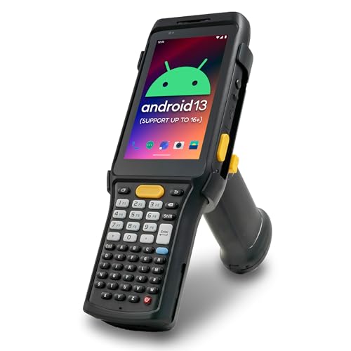 Chainway C61 Wireless Android Pistol-Grip Barcode Scanner Handheld | 2D/1D/QR Barcode Reader | Android 13 (Future Support to 18) | WiFi, BT, Keyboard, Vivid Screen | for Warehouse Inventory Scanning