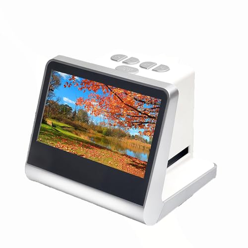 COYEUX 5 Inch Digital Film Scanner, 22 MP Film & Slide Scanner, Built-in 16GB Memory, Converts 135/110/126 Negative/Monochrome Slides Into JPEG Photos
