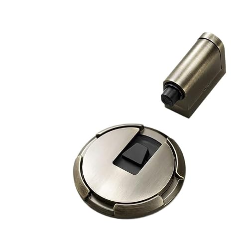 1pcs Heavy Duty Magnetic Door Stopper Mechanical Stop Adjustable Holder(Green Bronze)