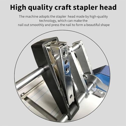 DLYZAYE Automatic Paper Folding Machine with 5 Nail Positions for A3 A4 Saddle Stitch Binding, Flat-Clinch Design for Card Folders and Color Pages