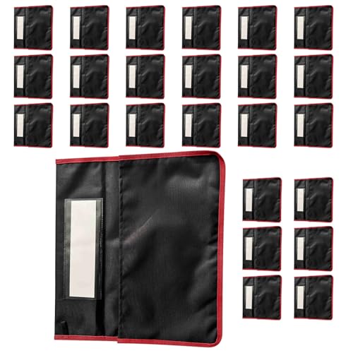 Duty Desk Chair Storage with Hook Label Clip and Multi Compartments for School Supplies Students Seat Back Storage Bag