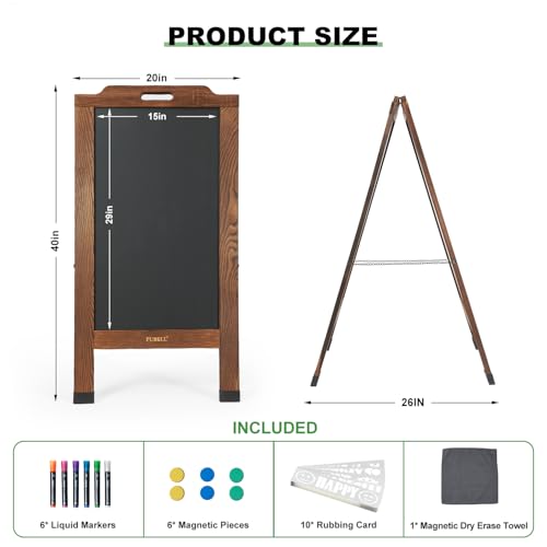 Pubell Magnetic Sandwich Chalkboard Board Signs