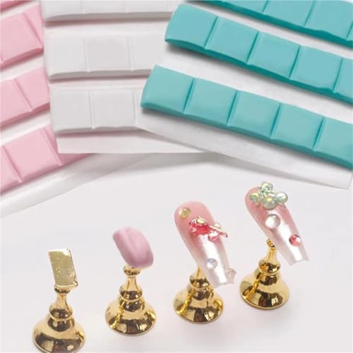 Adhesive Sticky Tack Putty 96pcs*4 Drill Glue Clay Strong Adhesiveness Mud,Diamond Painting Tools(Green 96pcs*4)