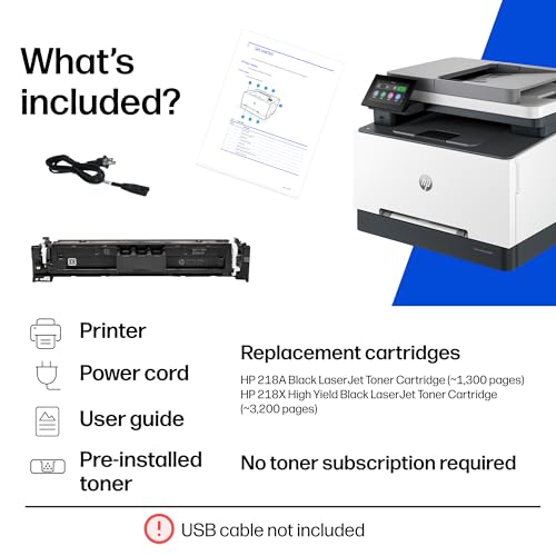 HP Color LaserJet Pro MFP 3301sdw Wireless All-in-One Color Laser Printer, Office Printer, Scanner, Copier, ADF, Duplex, Best-for-Office (499Q3F)