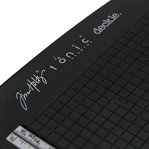 Tonic Studios Tim Holtz Deckle Torn Guillotine Paper Trimmer - 8.5" Edge Trimmer - Cardstock & Paper Cutter - Stainless Steel Blade, Safety Finger Bar, Non-Slip Feet & Comfort Handle