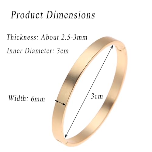 Binder Rings, Metal Binder Rings, 20 PCS Small Card, Book for Office School, Home, Gold(3cm)