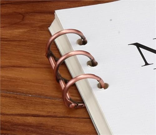 Metal Binding Ring 20pcs 3-Rings Clip Loose Leaf Buckle DIY Photo Album Card Menu Circular for Home, or Office(Silver)