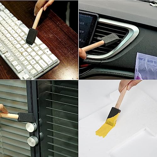 Pack of 12 x 2" Foam Paint Brushes Sponge Brushes, Sponge Paint Brush, Foam Brushes, Foam Brushes for Painting, Foam Brushes for Staining, Paint Sponges, Foam Sponge Brush